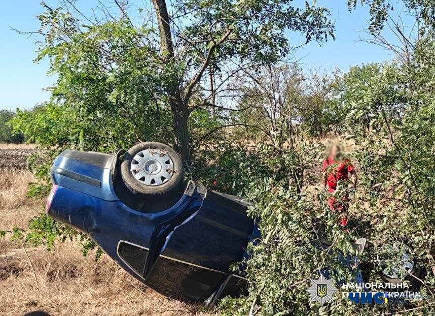 На Одещині п'яний водій злетів у кювет: постраждали пасажири