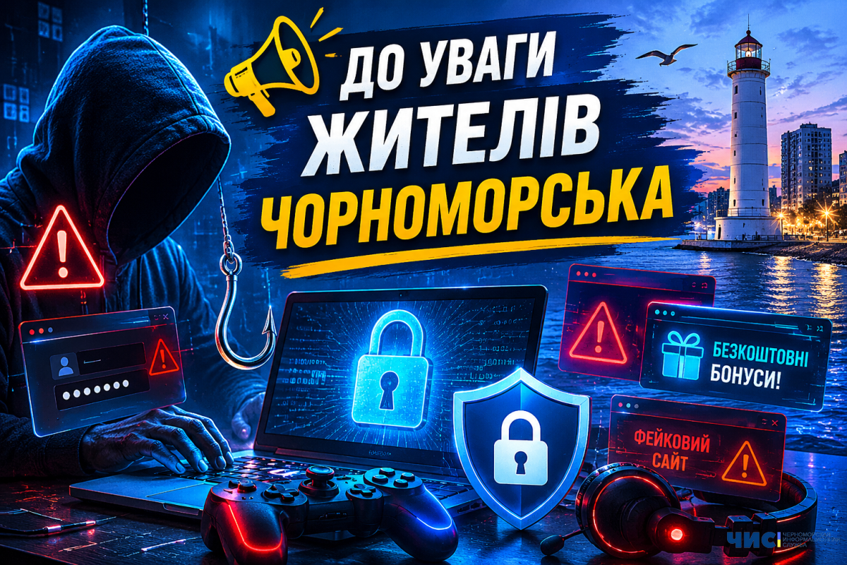 Кіберполіція попереджає жителів Чорноморська про схеми викрадення ігрових акаунтів